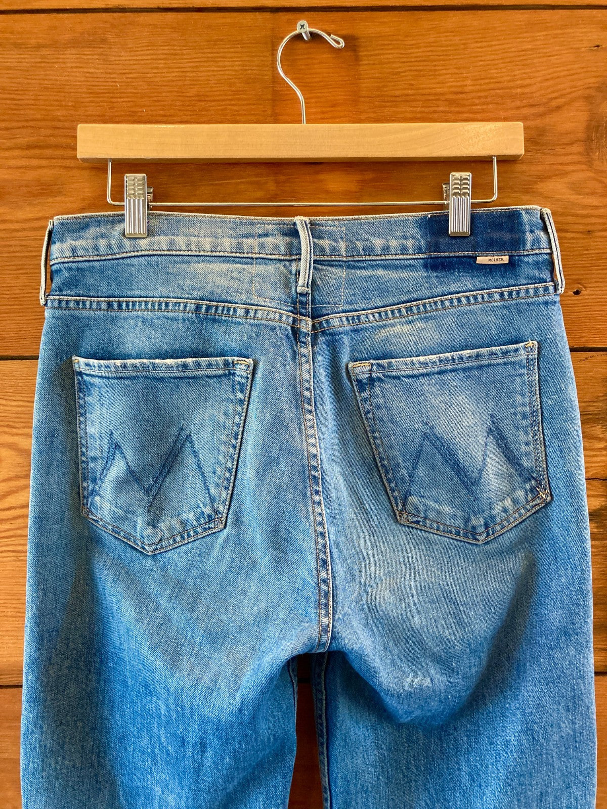 Mother Superior $298 Duster Skimp Fray Hem Horsin Around Jeans - Sz 27 - 1214JV