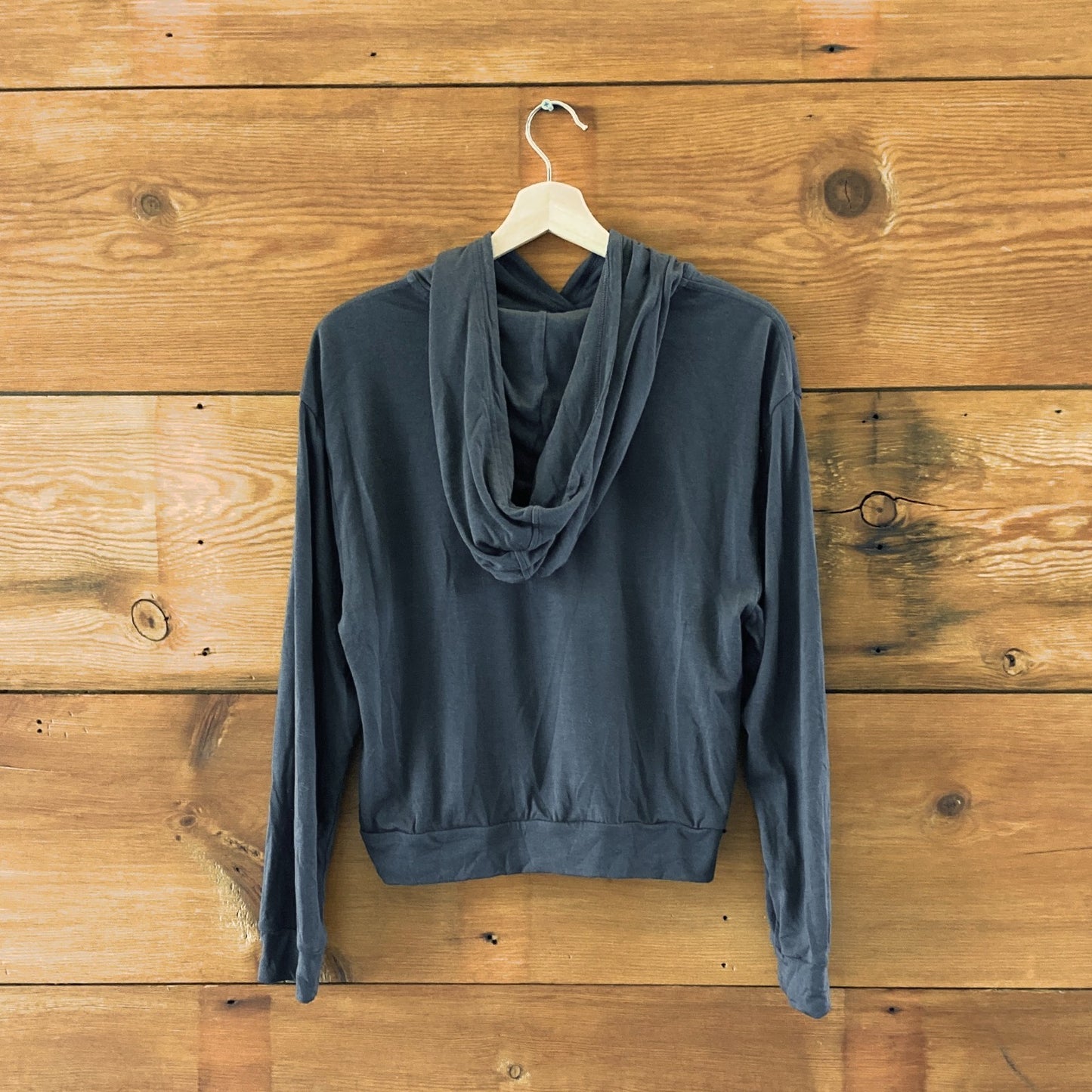 Unbound Merino Dark Gray Pullover Hoodie Hooded Sweatshirt - Size S - 1125KG