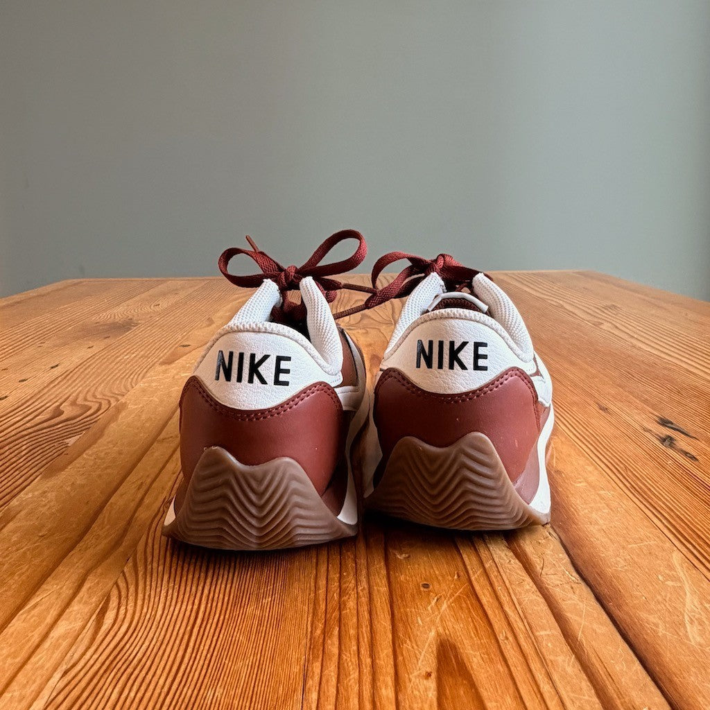 Nike Brown & White Pacific Leather Shoes Sneakers - Size 9.5 - 0628AC