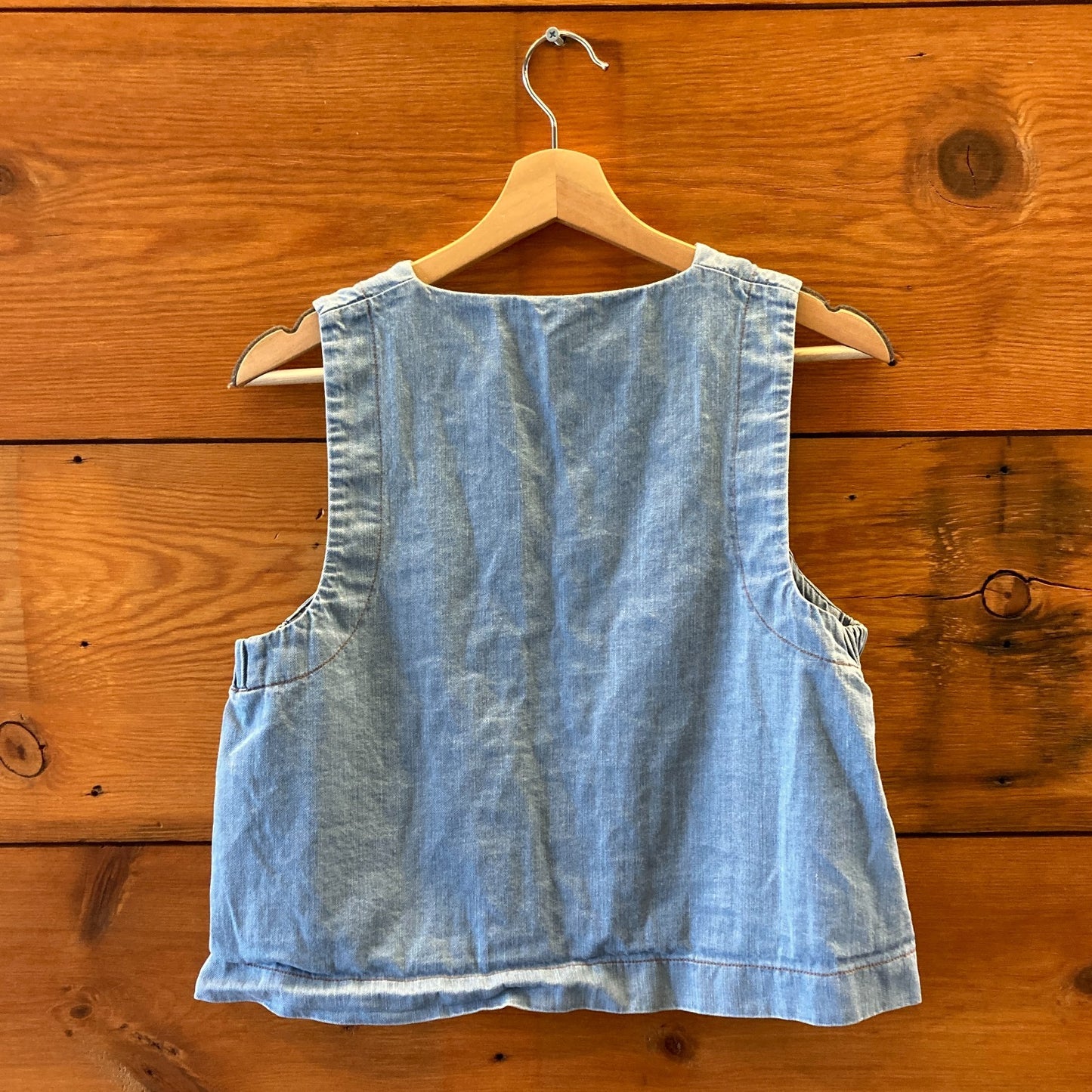 Beaumont Organic Chambray Jovie-Leigh OG Cotton Denim Vest - Size S - 0916VB