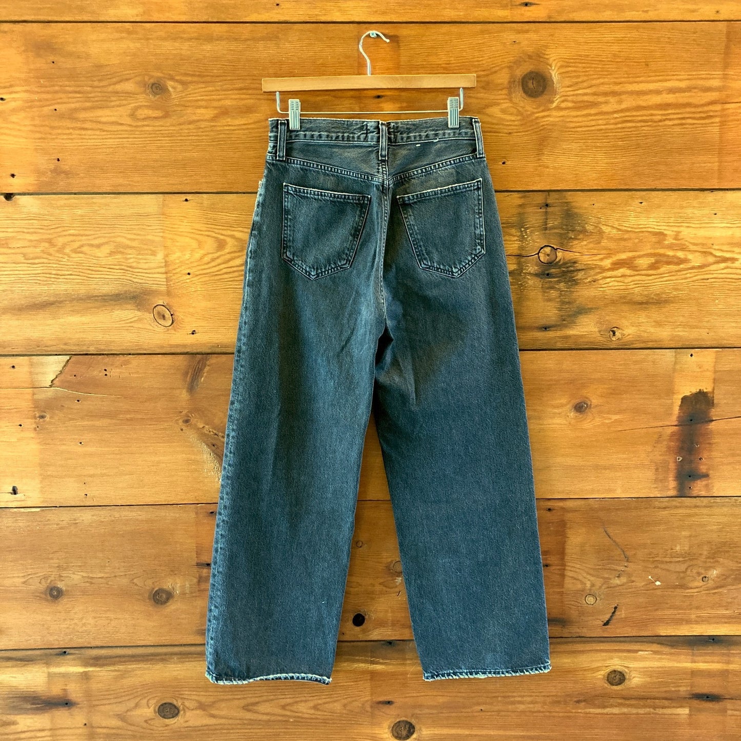 AGoldE Black Wash Low Slung Baggy Jeans - Size 24 - 0901SC