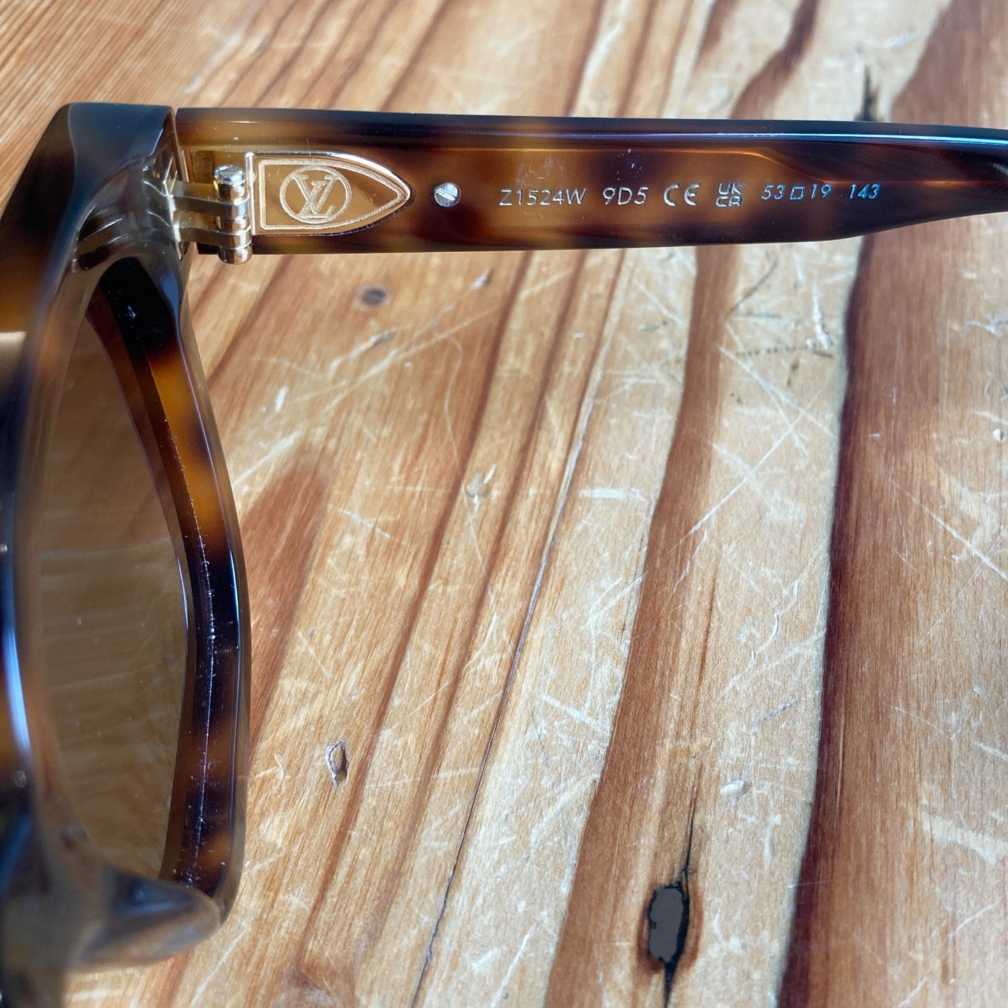 Louis Vuitton $550 My Monogram Z1524W Square Sunglasses w/ Case + Box 0218SO