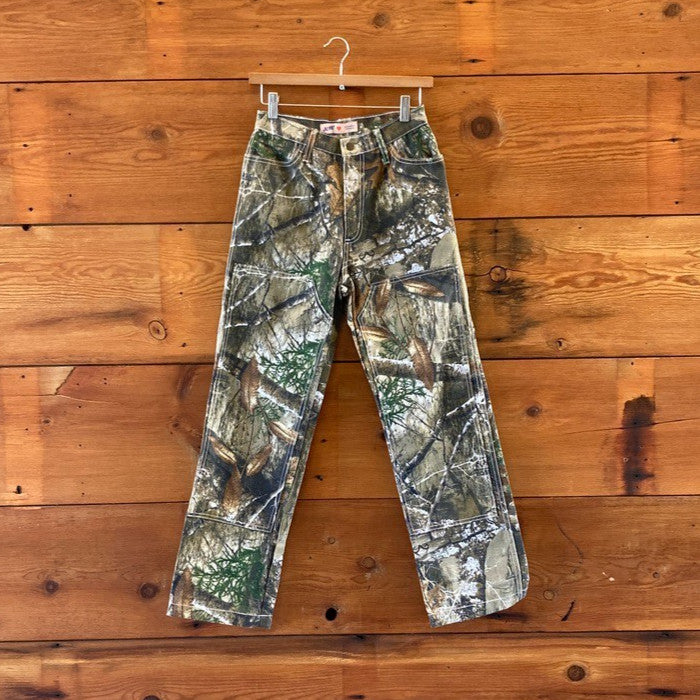Jem! Los Angeles Camo Print High Waisted Reinforced Knee Pants - Size 4 - 0312IG