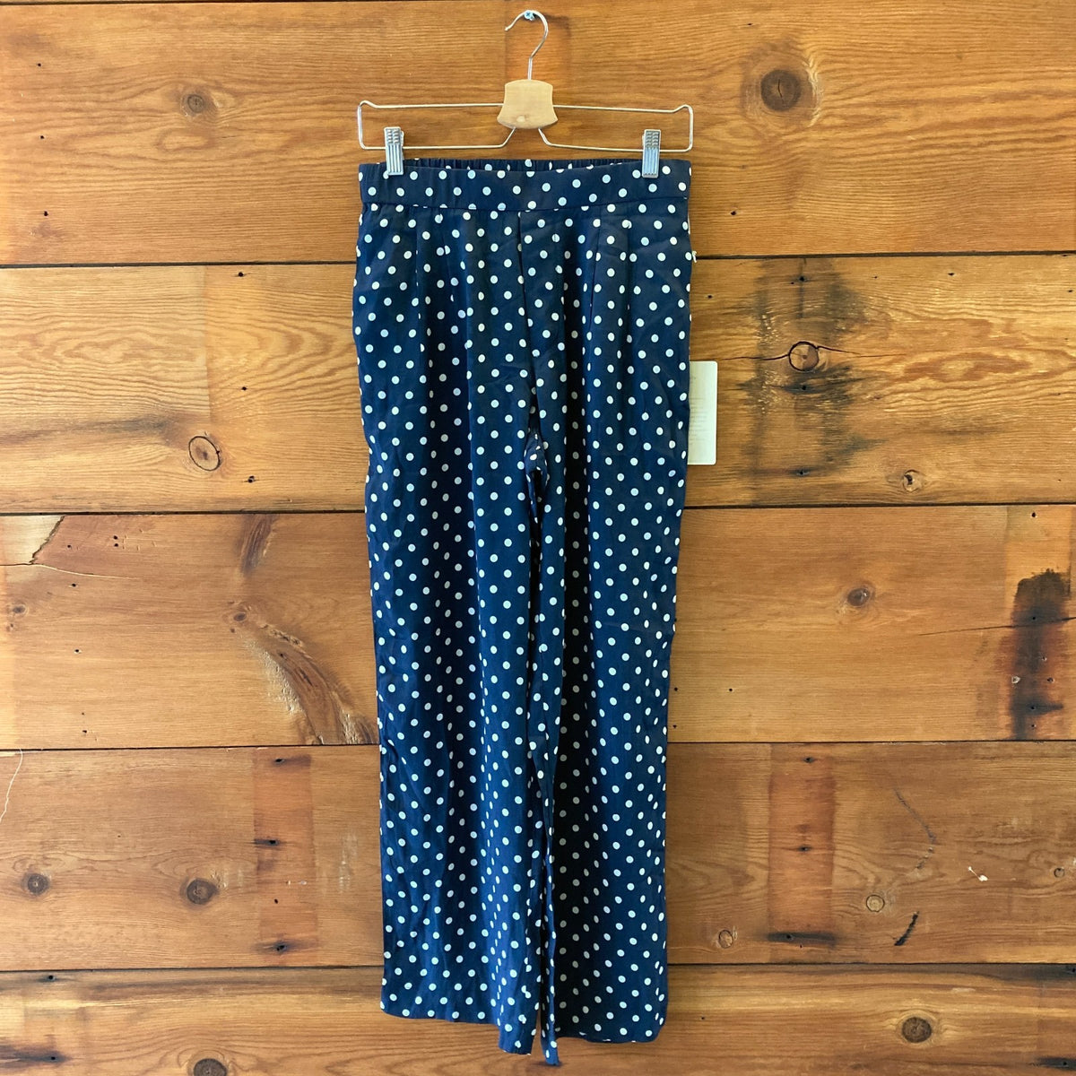 Trovata Birds of Paradise NEW Navy Polka Dot Leigh Pants - Size S - 0823EP