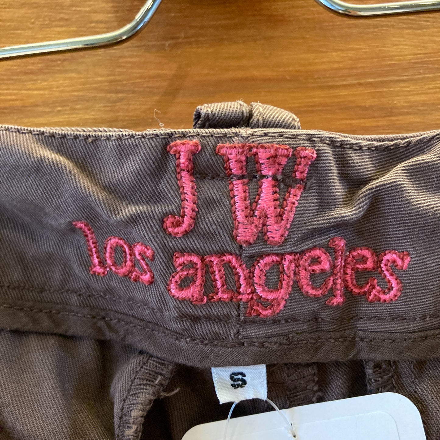 JW Los Angeles Johnny Was Brown Floral Embroidered Cargo Pants - Size S - 0423MR
