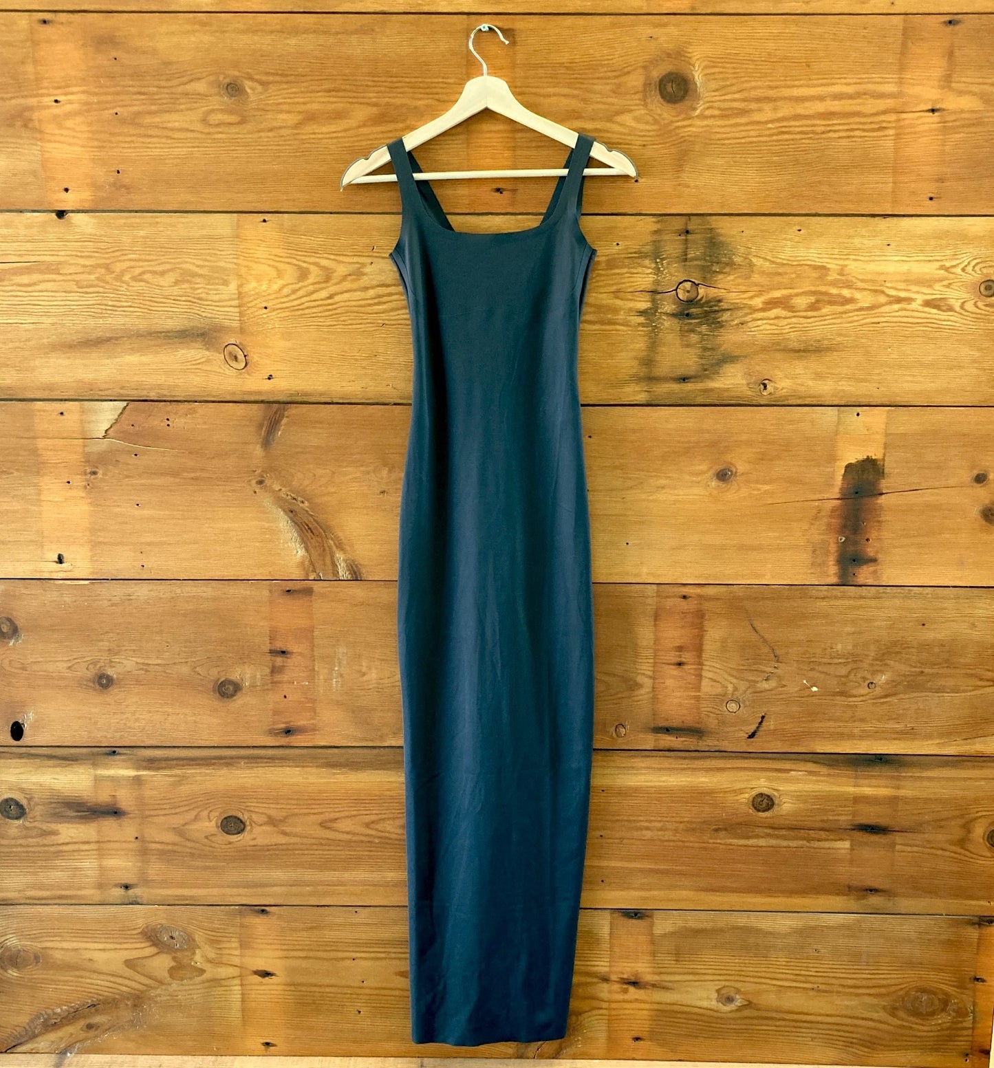 Skims Onyx Black Sleeveless Long Slip Sleeveless Dress - Size S - 0415AB