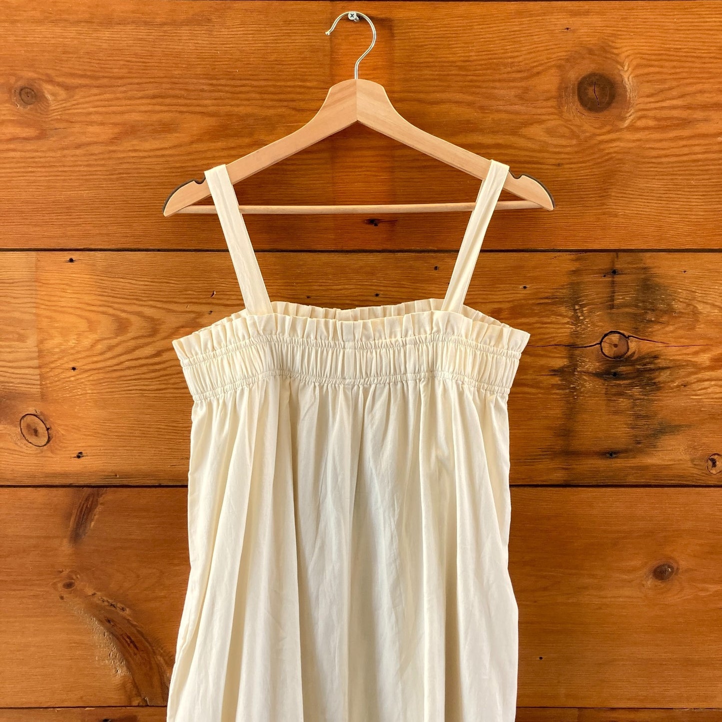 Laude the Label $202 Cream Wide Leg Cotton Laurel Jumpsuit - Size M / L - 0316CK