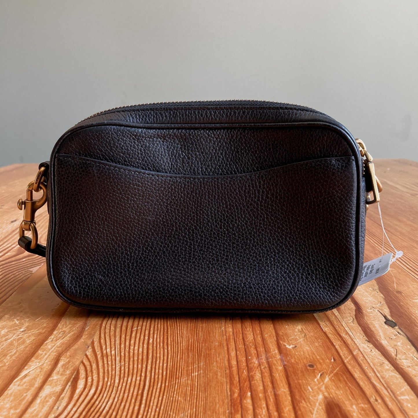 Coach Black Pebble Leather Willow Camera Bag Crossbody Purse - 0708LG