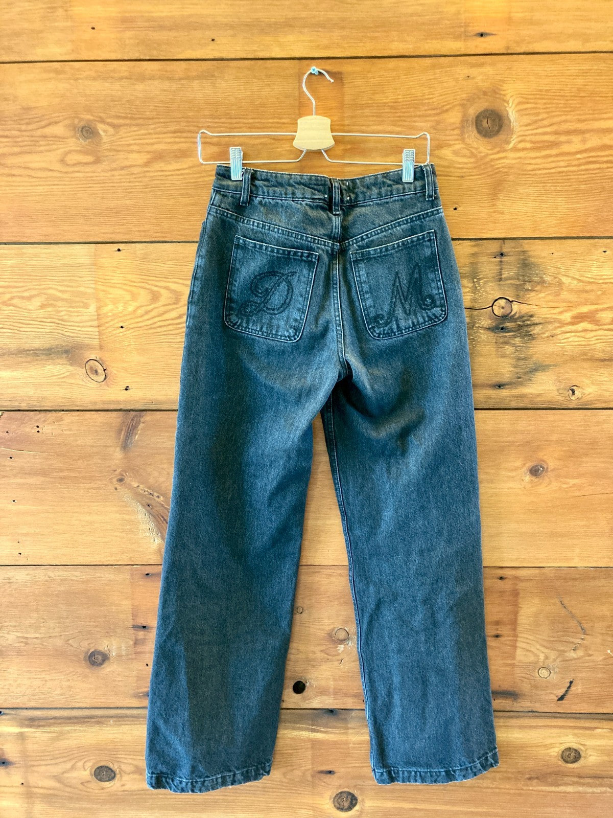 Damson Madder Black Wash Argyle Print Sylvie Jeans - Size 8 - 0717SM