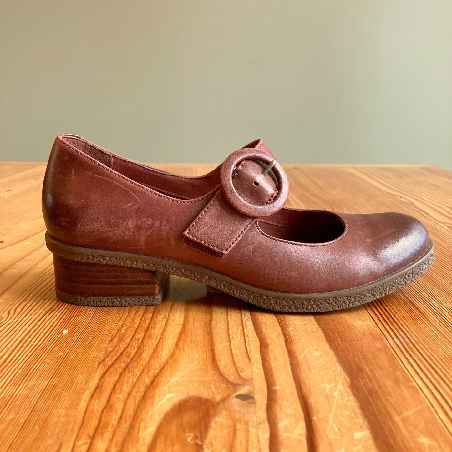 Dansko Brown Leather Brandy Mary Jane Comfort Shoes - Size 39 - 0521MD