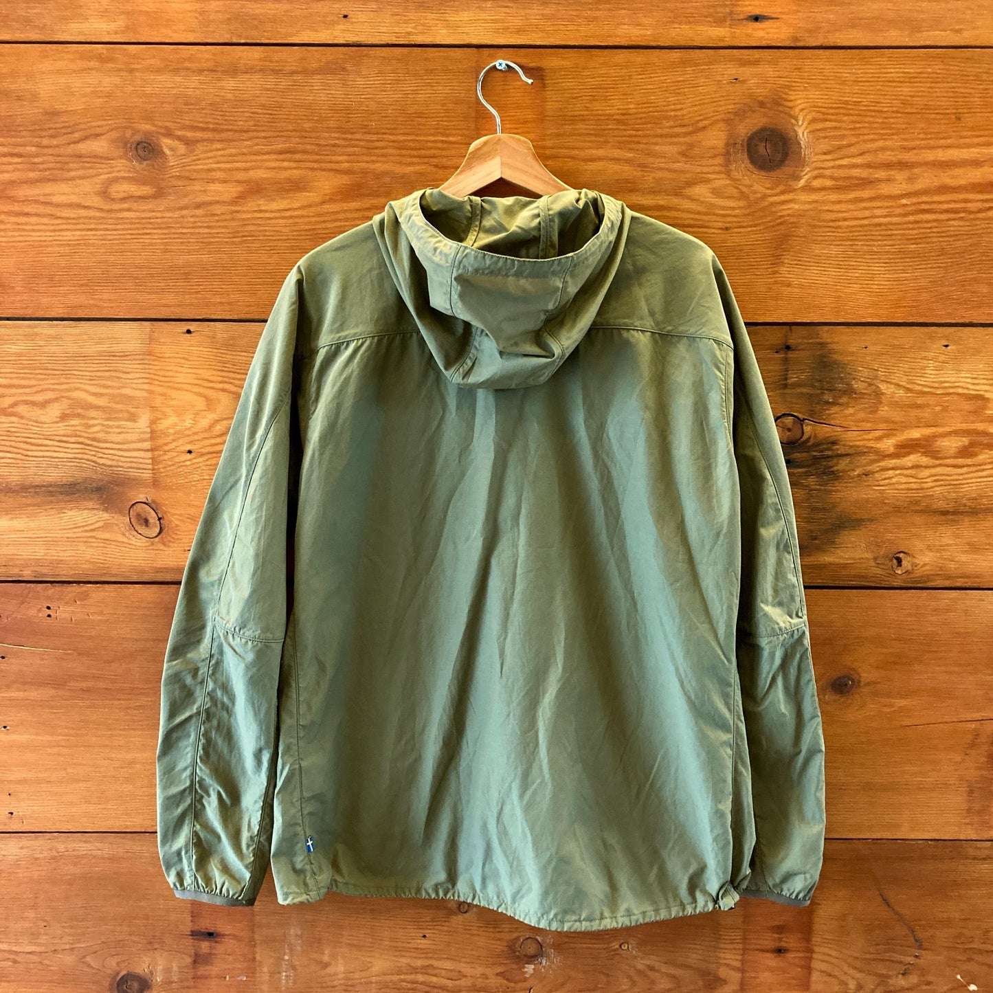 FjallRaven Olive Green Hooded High Coast Wind Jacket - Size L - 0815CJ