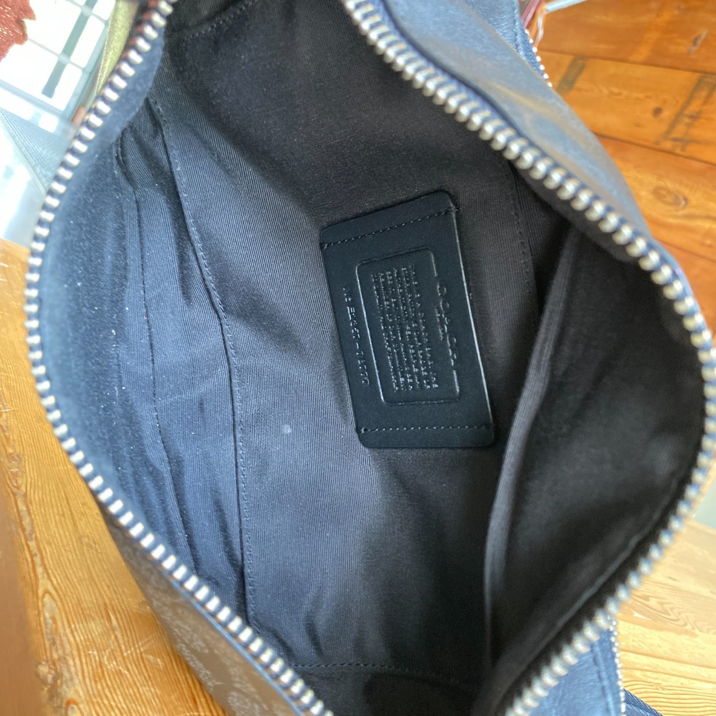 Coach Black Signature CC Logo Canvas Warren Hip Belt Bag - 1013FB
