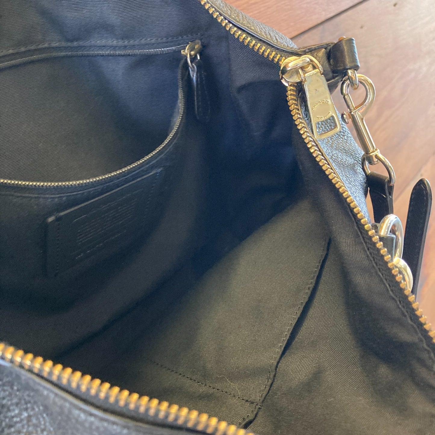 Coach Black Leather Small Kelsey Satchel Bag Purse - 0926RE