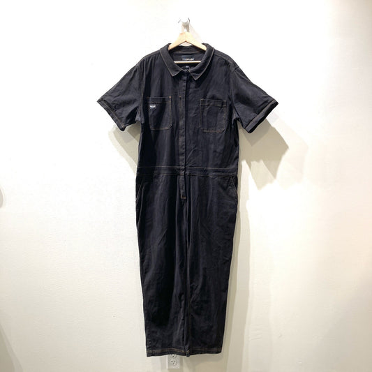 Wildfang Black Short Sleeve Essential Coverall Jumpsuit - Size XXL - 0530JF