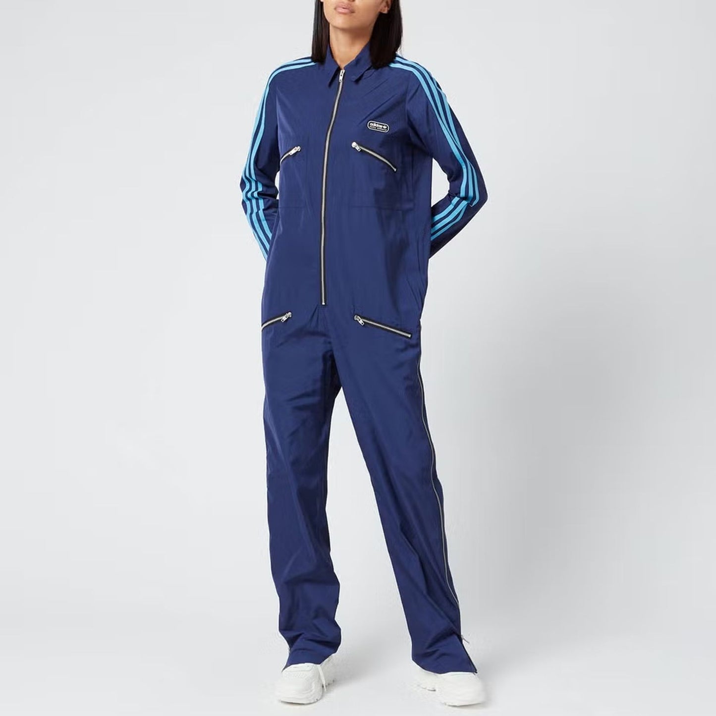 Adidas X Lotta Volkova Dark Blue Aristocratic Zip Jumpsuit - Size M - 0730SB