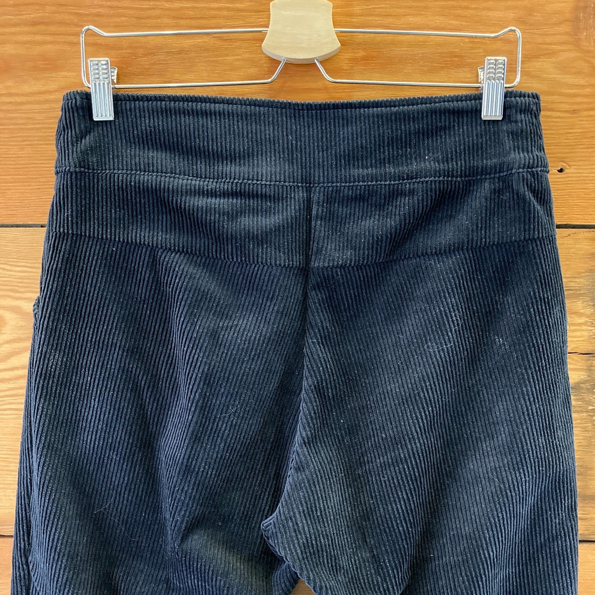 Allison Wonderland Black Corduroy Relaxed Fit Pants - Size 8 - 0929LL