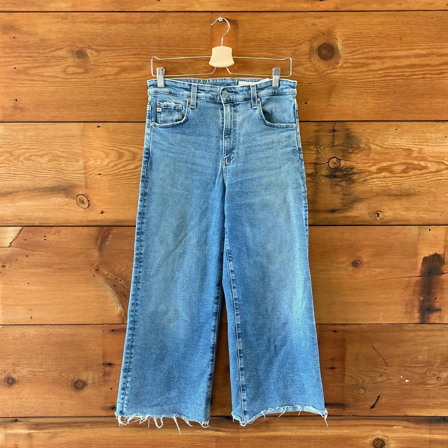 Adriano Goldschmied AG-ED Denim Saige Wide Leg Crop Jeans - Size 31 0617RF