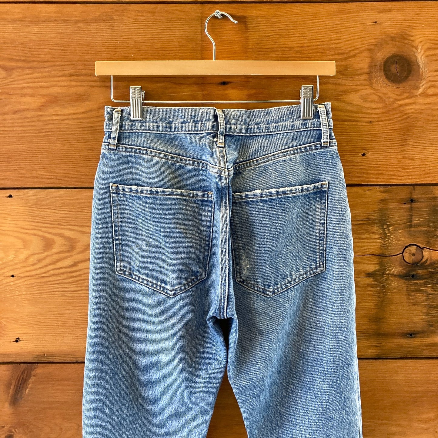 AGoldE Riley Crop Button Fly High Rise Cuffed Hem Jeans - Size 25 - 0313SH