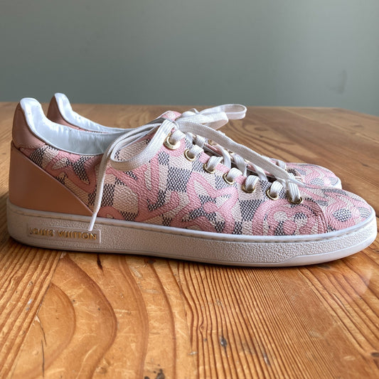 Louis Vuitton Damier Azur Tahitienne Bora Bora Sneakers - Size 37.5 / 7 - 0422VS