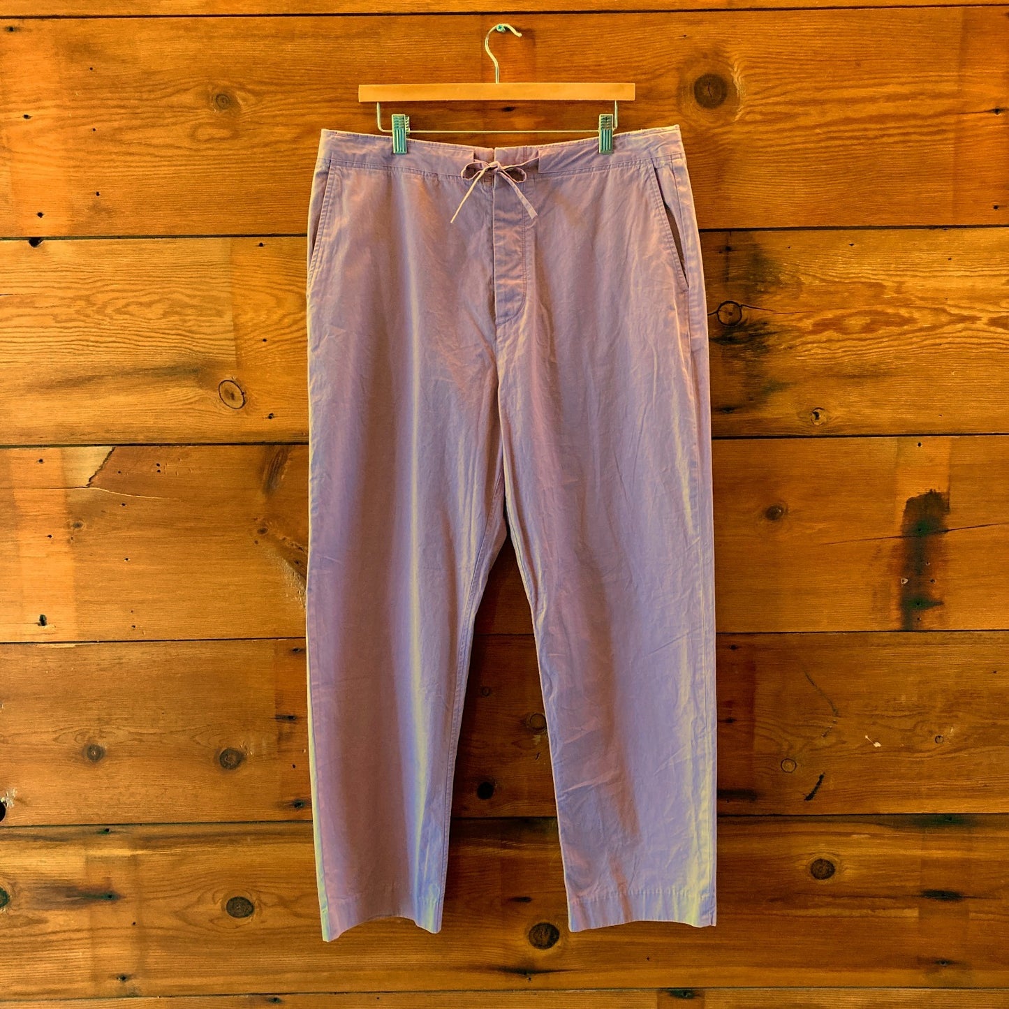 Rag & Bone Berry Pink Cotton Button Fly Trouser Pants - Size L - NEW - 0417DL