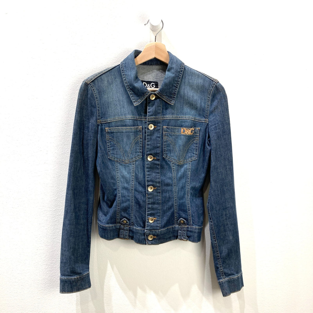 Dolce & Gabbana Y2K Denim Stretch Fit Jacket - Size XS - 1015NE