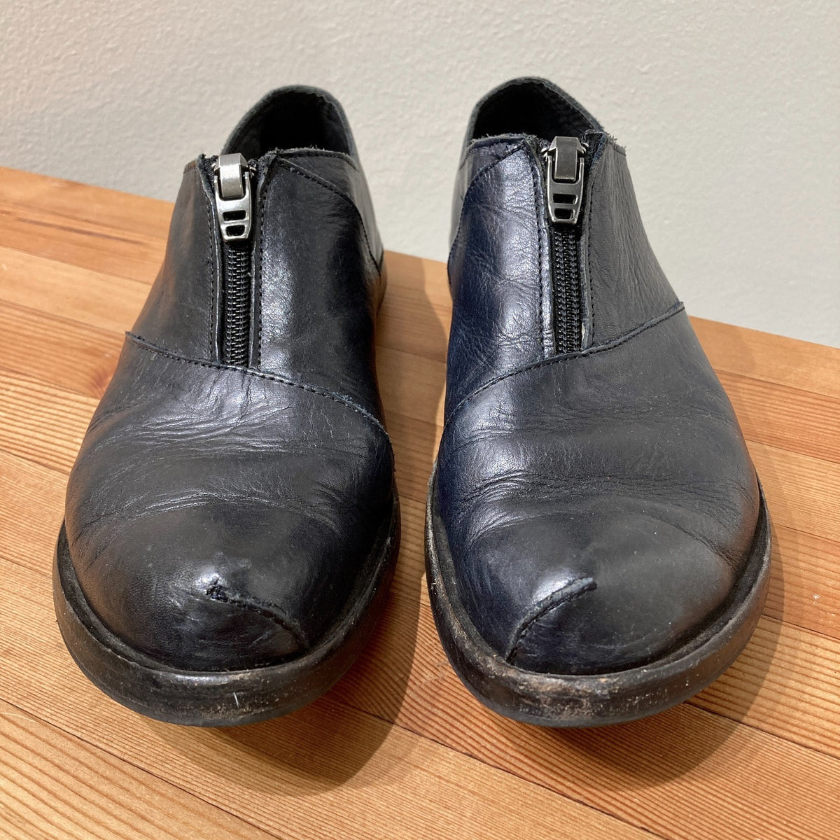 Cydwoq Black Leather Invent-T Front-AIp Oxford Shoes - Size 38 / 8 - 0514SU
