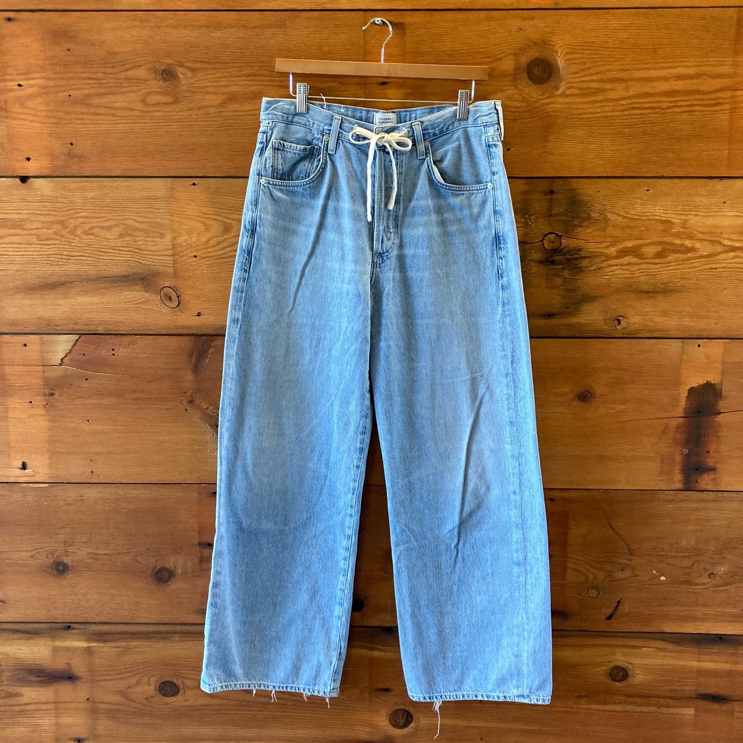Citizens of Humanity Brynn Drawstring Trouser in Blue Lace - Size 28 - 0425NK