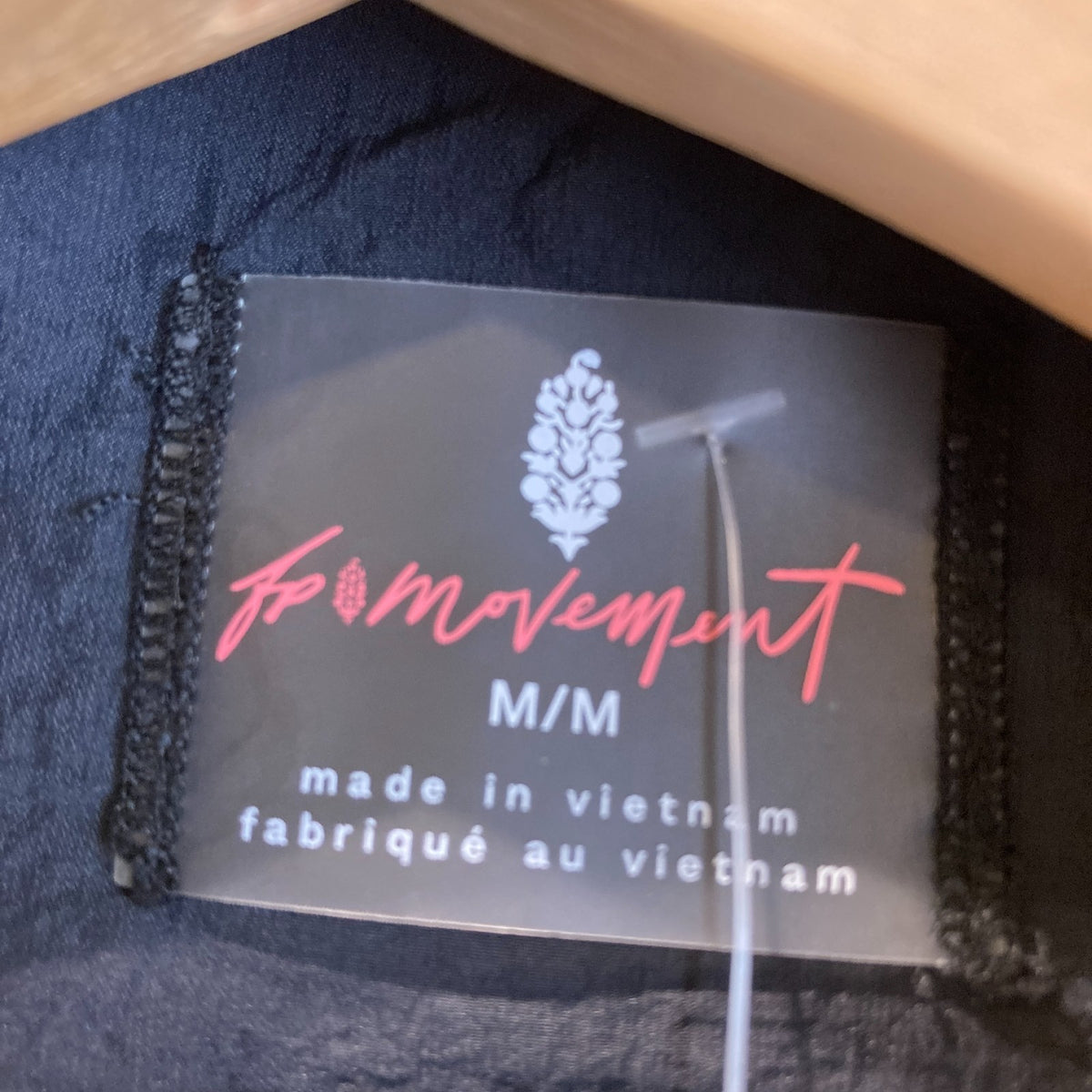 FP Movement Black Scout it Out Short Sleeve Fleece Vest - Size M - 0624KB