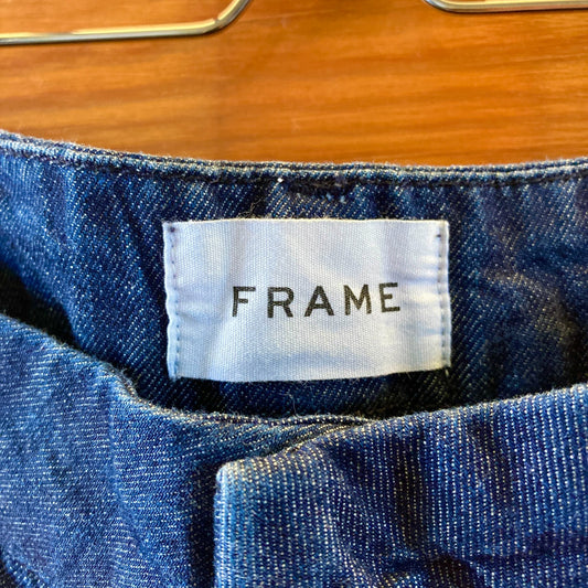 Frame Dark Wash Denim Relaxed Fit Cargo Jeans - Size 33 - 0710MG
