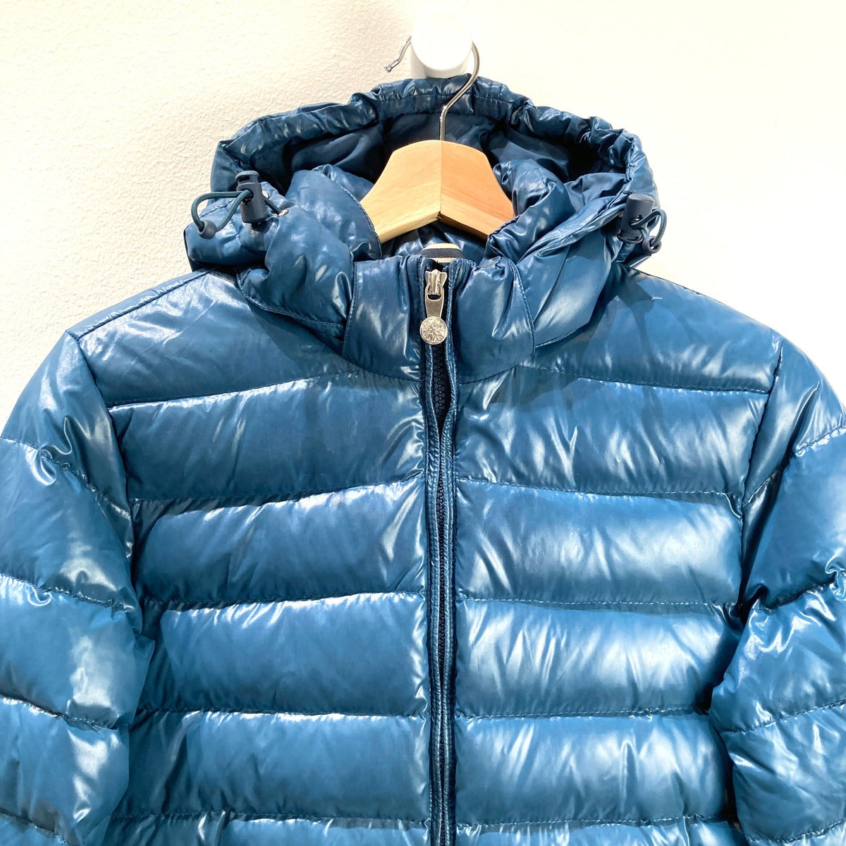Pyrenex Dark Teal Blue Down Puffer Jacket Hooded Coat - Size 38 / M - 0208RT