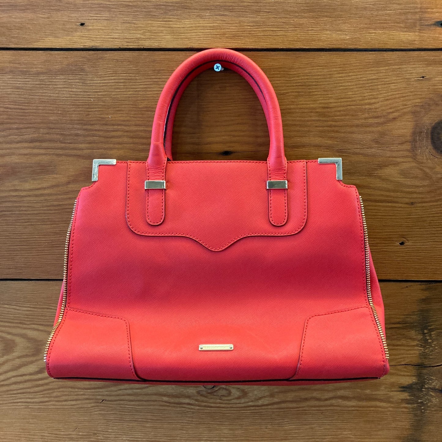 Rebecca Minkoff Red Saffiano Leather CrossbodyAmorous Satchel Purse - 0621AS