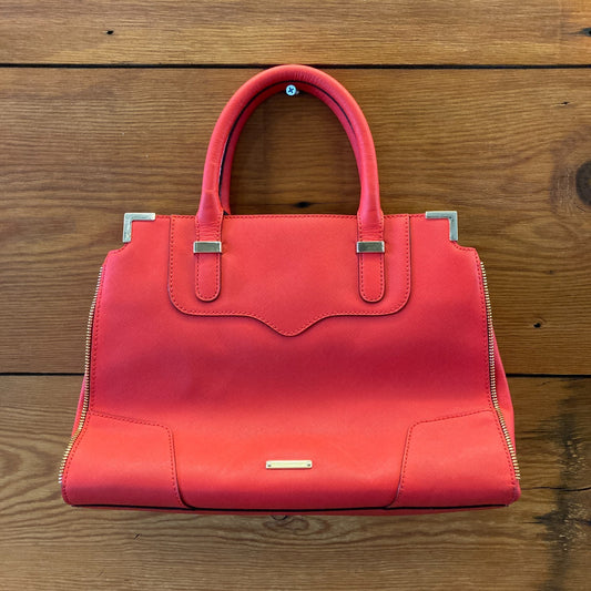 Rebecca Minkoff Red Saffiano Leather CrossbodyAmorous Satchel Purse - 0621AS