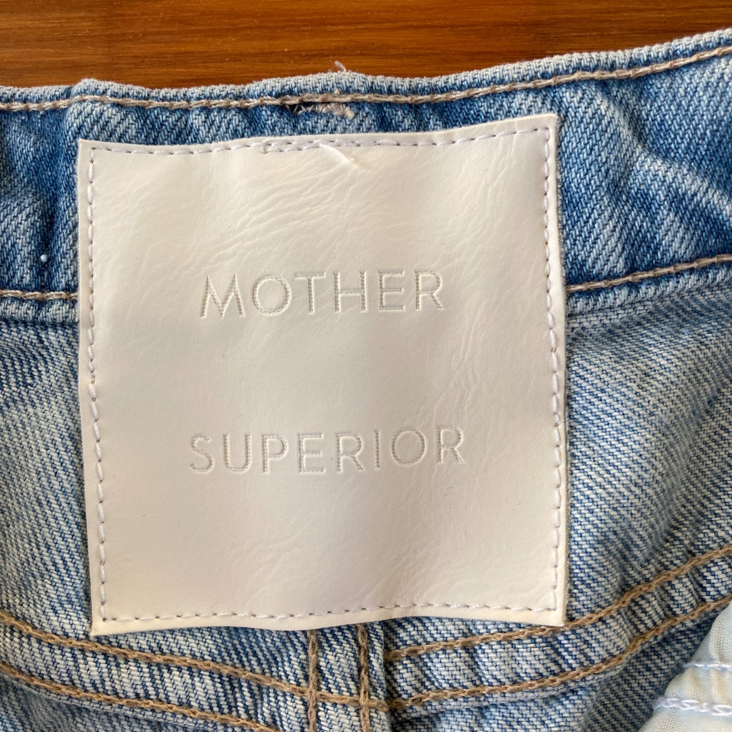 Mother Light Wash Denim Half Pipe Flood Material Girl Jeans - Size 25 - 1103ES