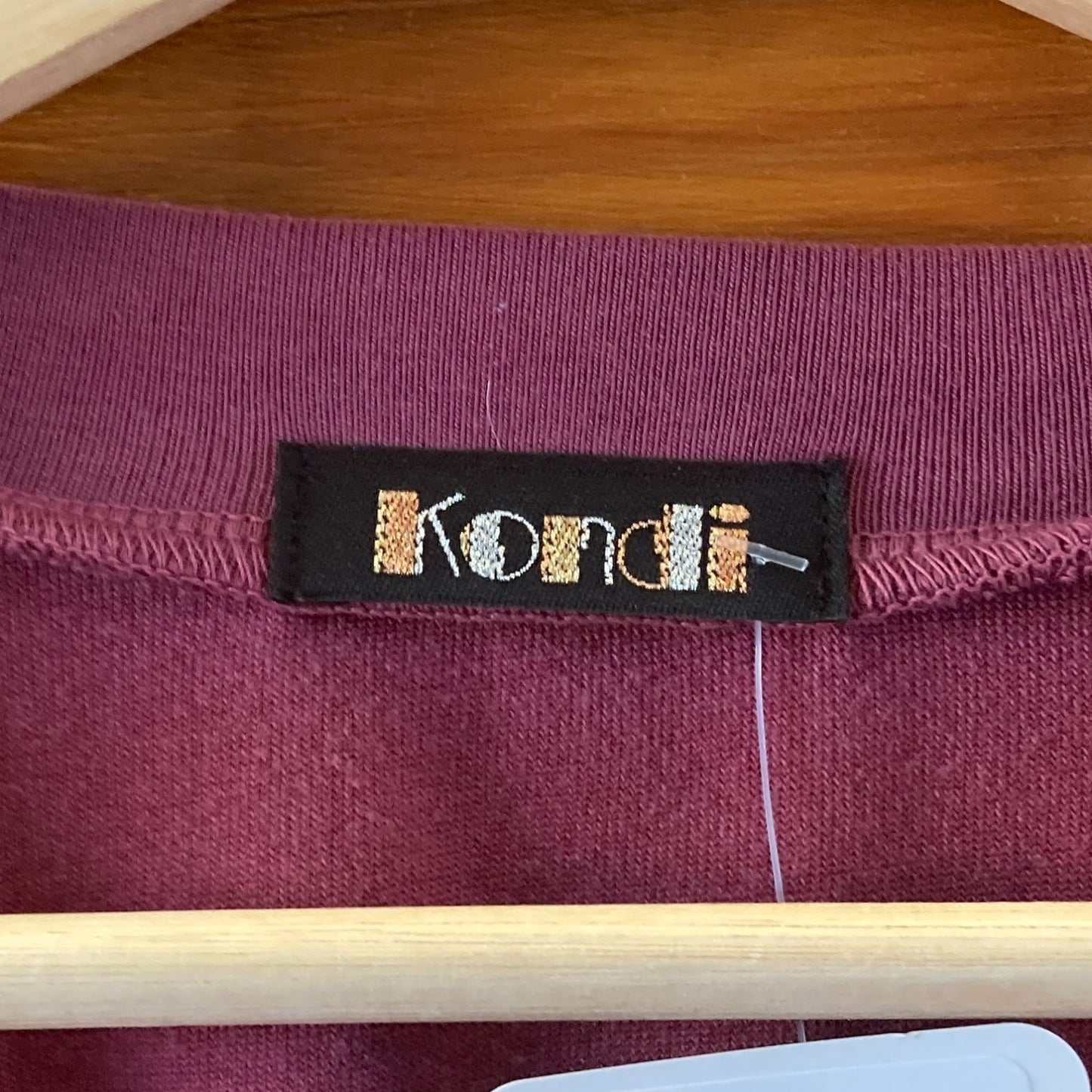 Suzie Kondi $225 Burgundy Velour Pullover Samos Sweatshirt - Size S - 1002MG