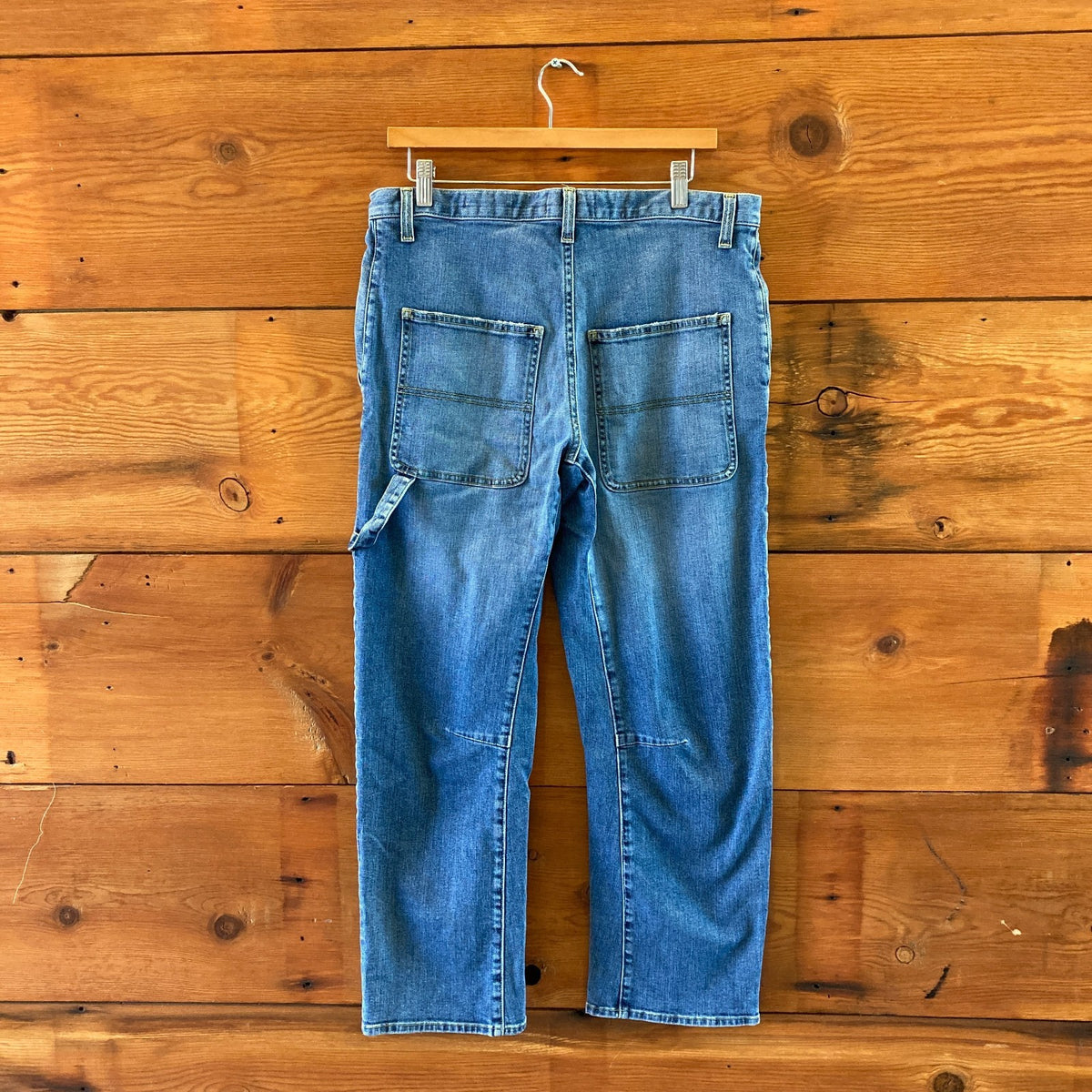 Nili Lotan Medium Wash Carpenter Barrel Leg Utility Jeans - Size 30 - 1217RM