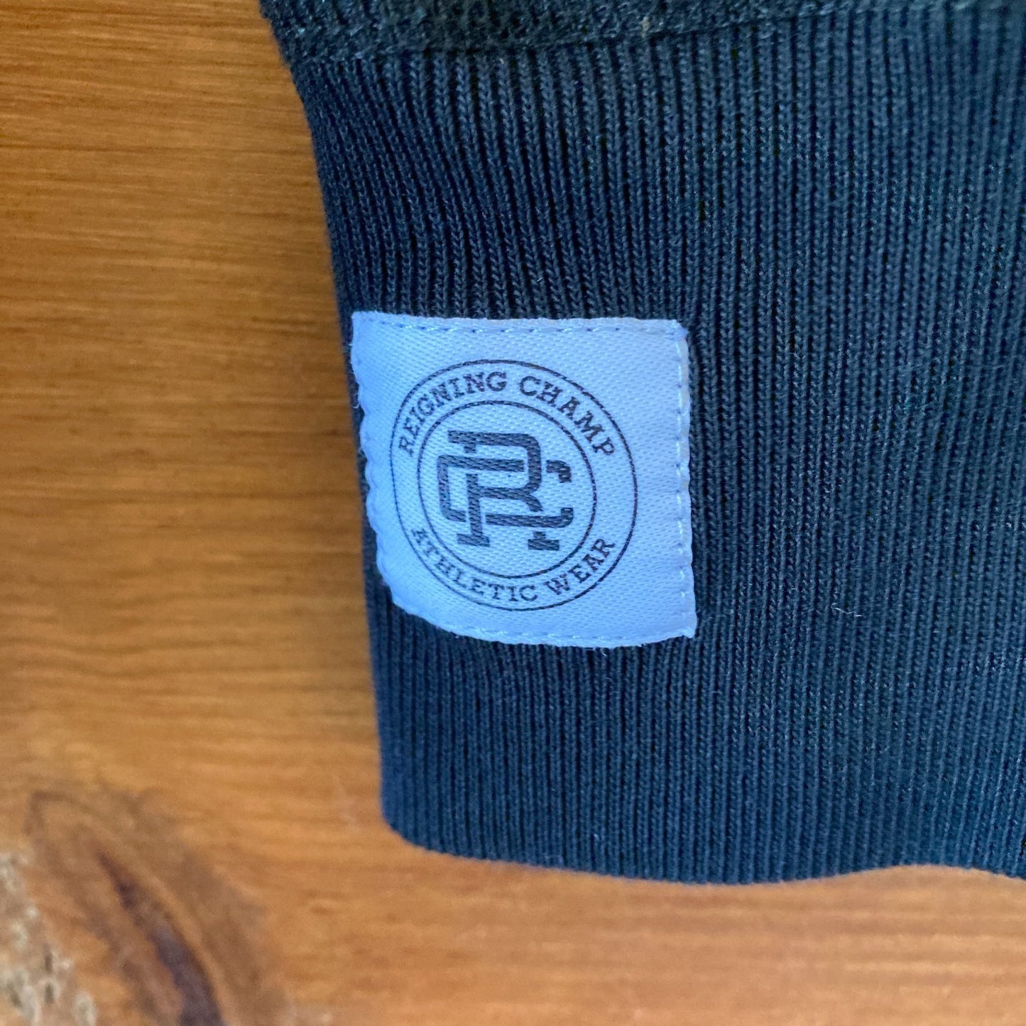 Reigning Champ Black Pima Cotton Full Zip Hoodie Sweatshirt - Size S - 0518KR