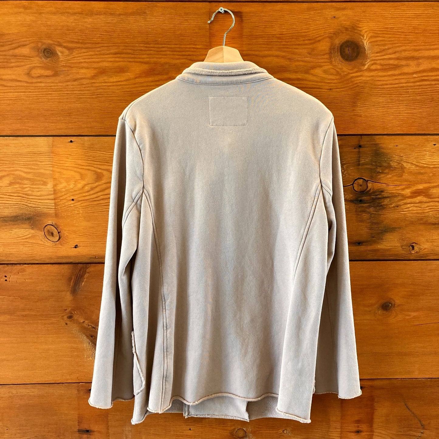 Frank & Eileen $348 Tan Belfast Sweatshirt Peacoat Jacket - Size M - 4427SC