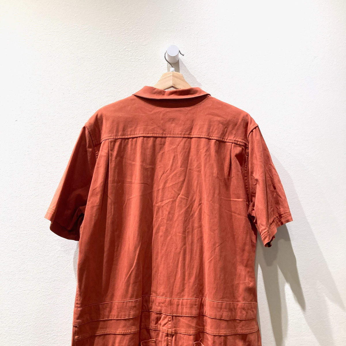 Wildfang Orange Short Sleeve Essential Coverall Jumpsuit - Size XXL - 0530JF