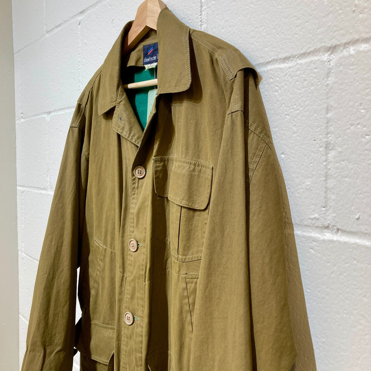 Daniel Hechter Vintage Paris Khaki Safari Field Jacket - Size 46 / 0425KN