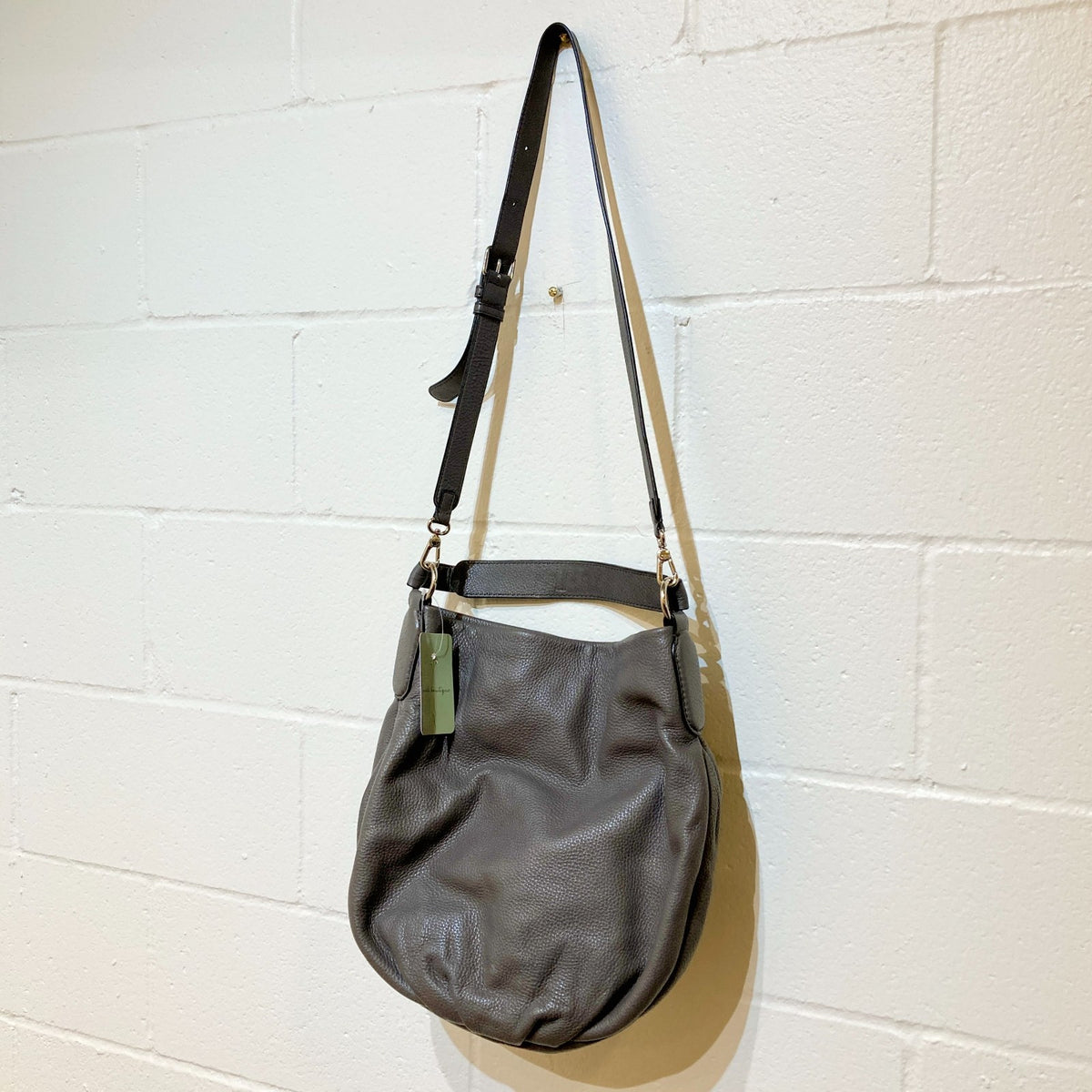 Marc by Marc Jacobs Grey Pebbled Leather Classic Q HIllier Hobo Bag - 0905SC