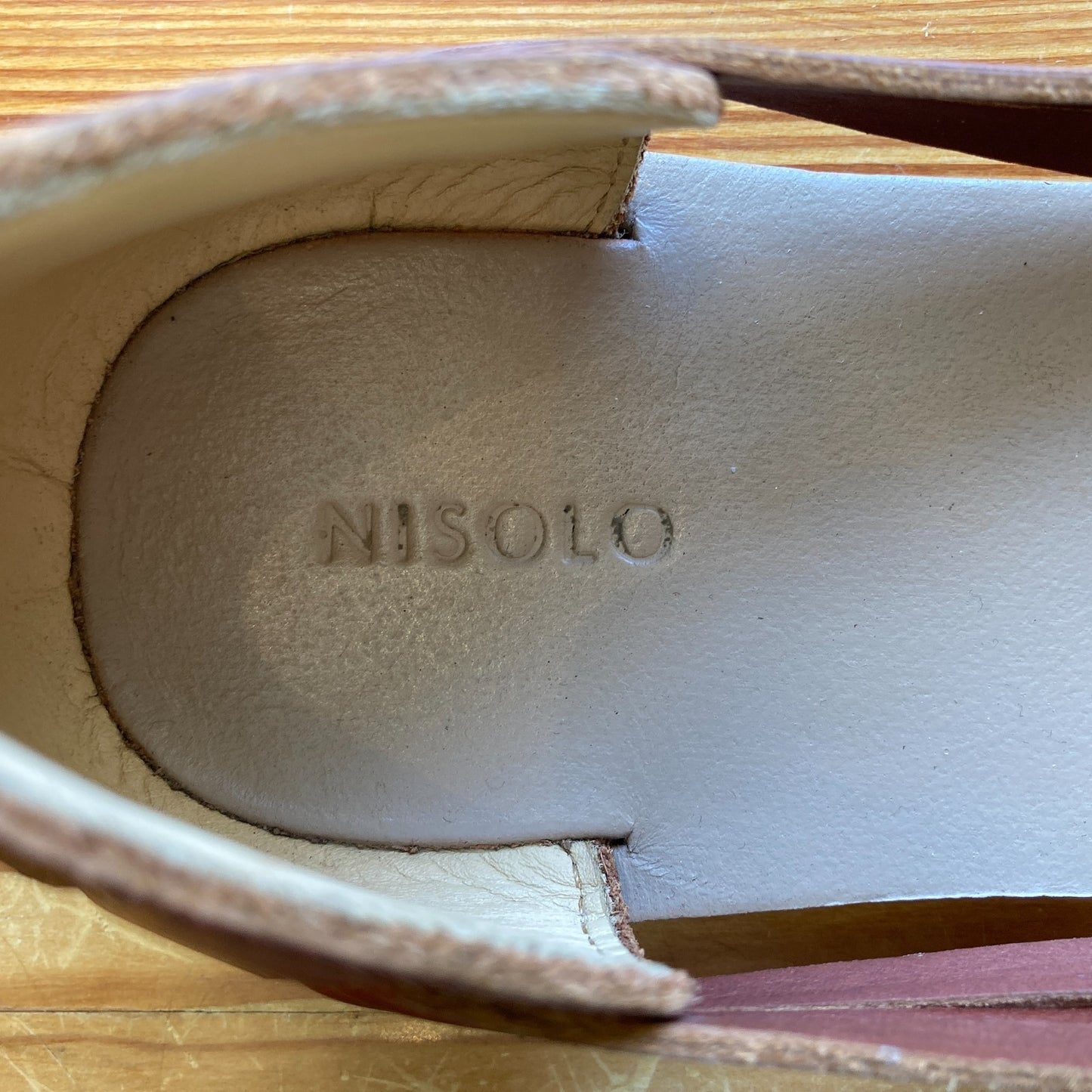 Nisolo Brown Woven Leather Huarache Sandals Shoes - Size 9 - 0509SS