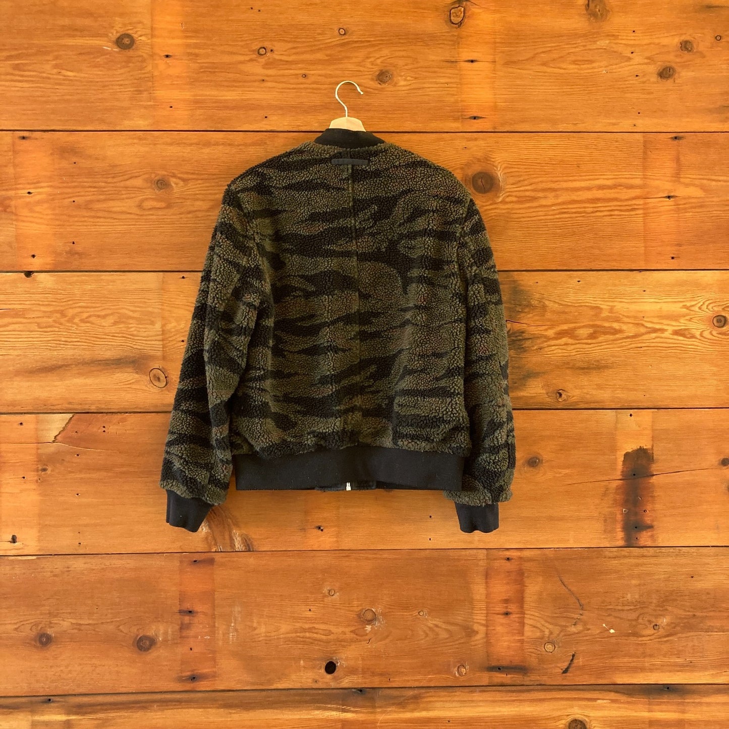 XS - AllSaints $300 Cameo Reversible Fleece Bomber Jacket Coat 0927EK