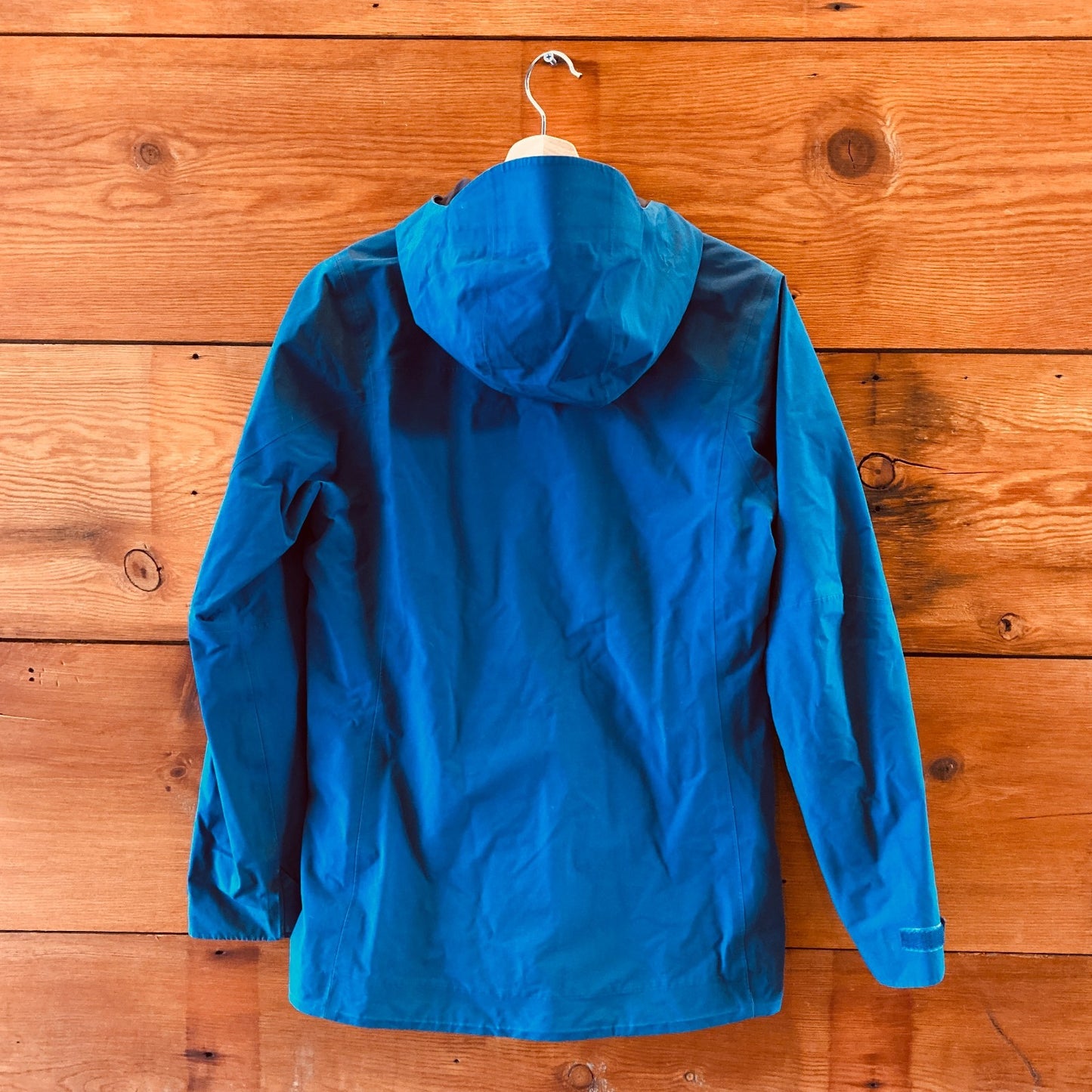 S - Patagonia Teal Blue Hooded Windsweep Hoody Seam Sealed Jacket 0926RE