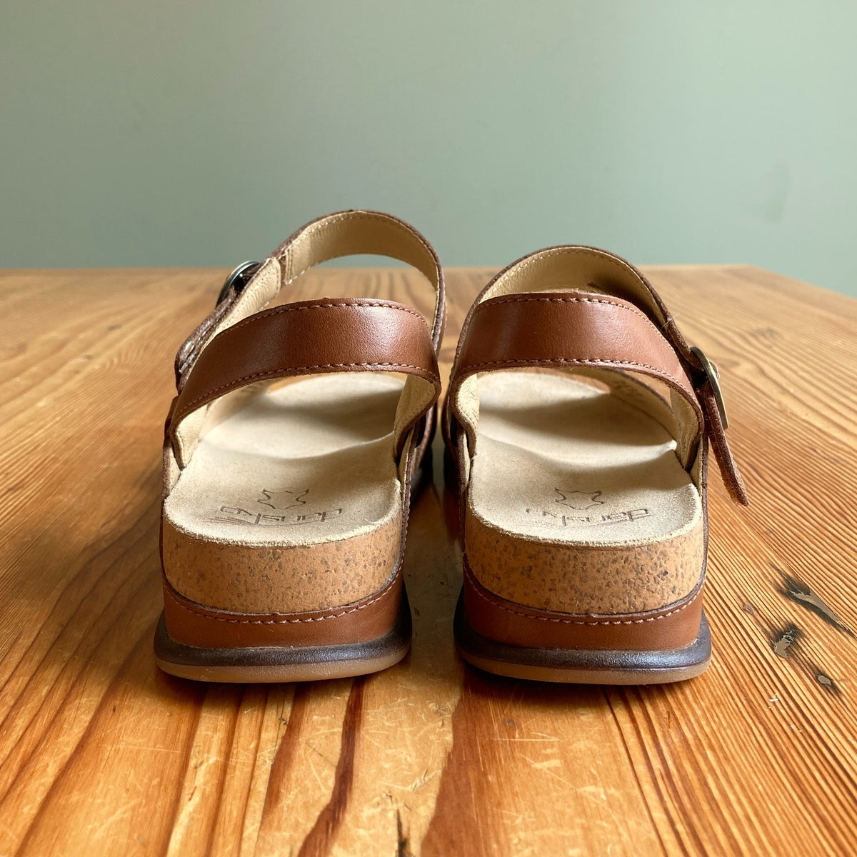 Dansko Tan Leather Adjustable Strap Candace Sandals - Size 39 / 8.5 - 9 - 0730RH
