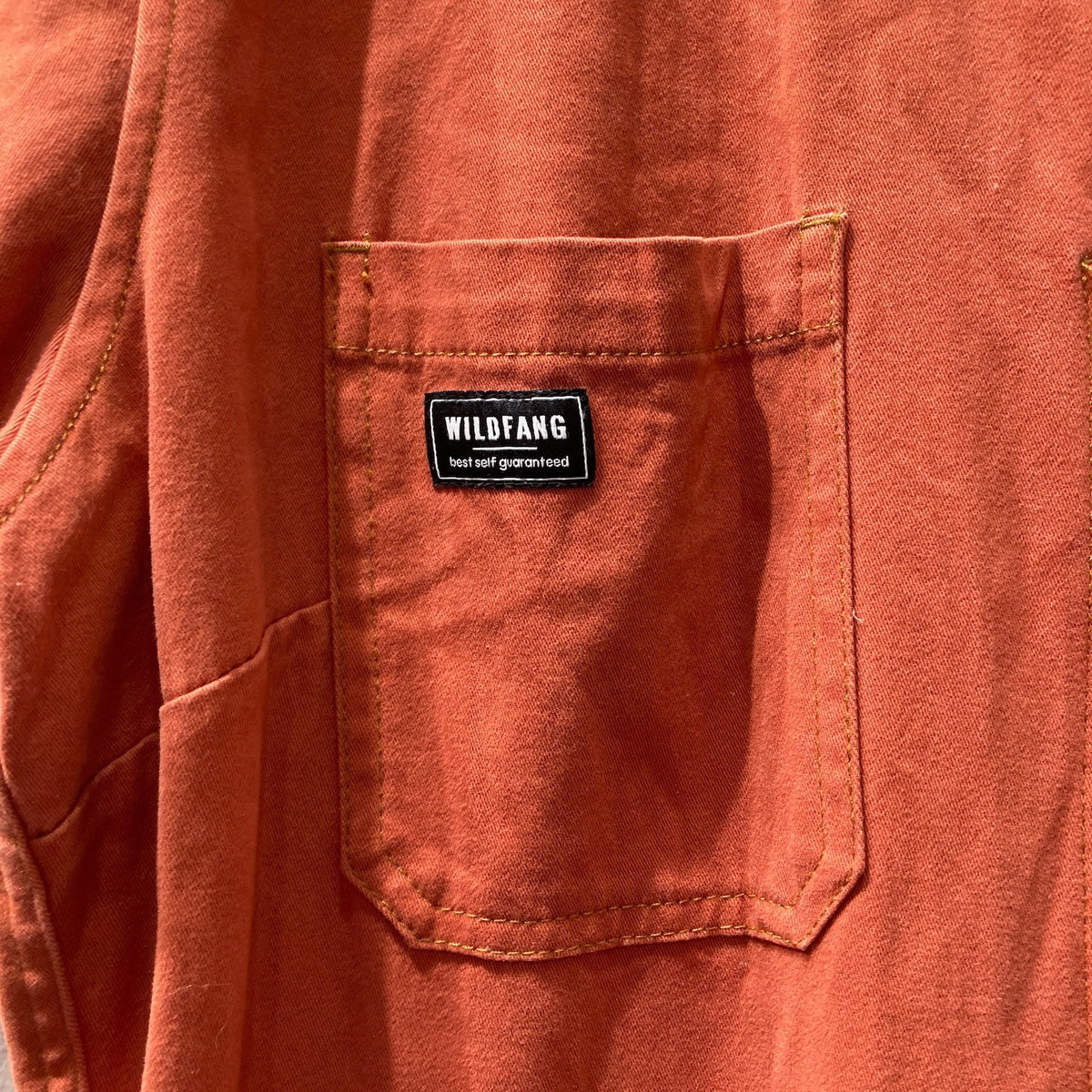 Wildfang Orange Short Sleeve Essential Coverall Jumpsuit - Size XXL - 0530JF