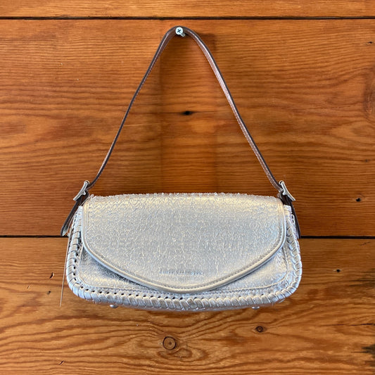 Aimee Kestenberg Silver All For Love Baguette Bag Purse - 0501SH