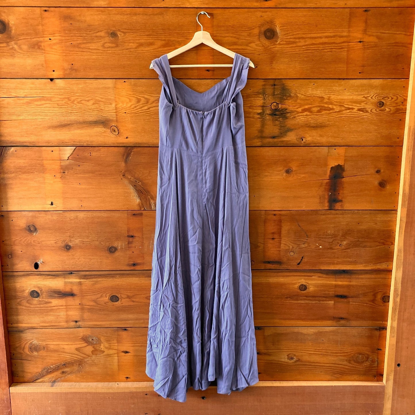 12 - Reformation Purple Bridgton Linen Off-Shoulder Slit Midi Dress 0306CH