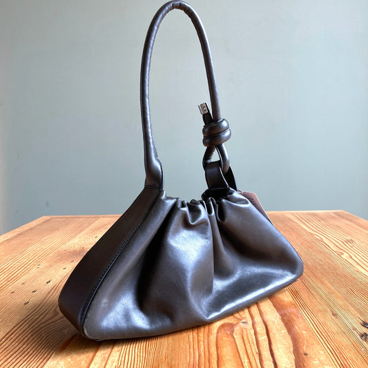 Behno Dark Brown Leather TINA BAGUETTE Shoulder Bag Purse - 0428KS