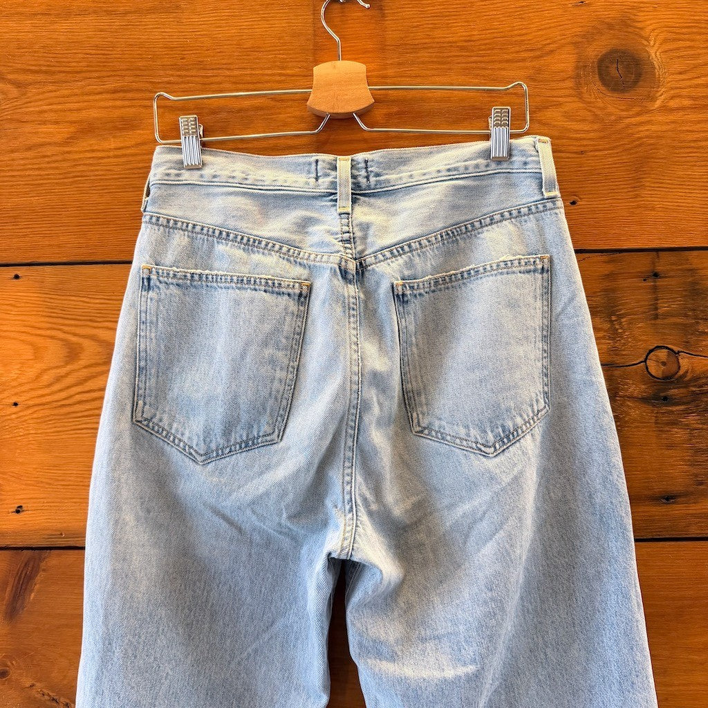 AGOLDE $198 Criss Cross Upsized Button Front Relaxed Jeans - Size 28 - 0404AK