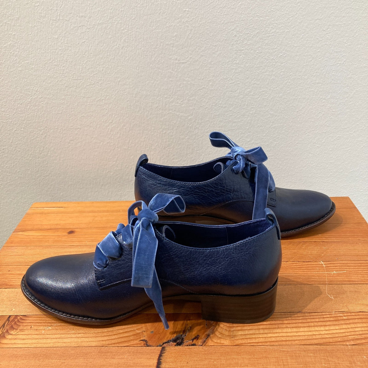 Silent D Anthropologie Navy Leather Callan Oxford Shoes - Size 36 / 6 - 0823JN